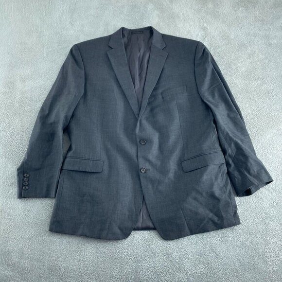 Lauren Ralph Lauren Mens Wool Blazer Jacket 50L Gray 3869 - Picture 1 of 9